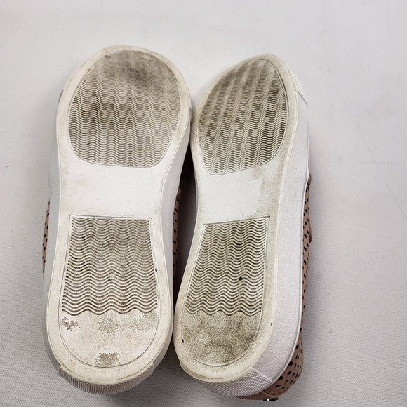 Steve Madden Elenor Pink Sneakers Women's Size 8.5 Slip On Perforated Laser Cut - Picture 7 of 7